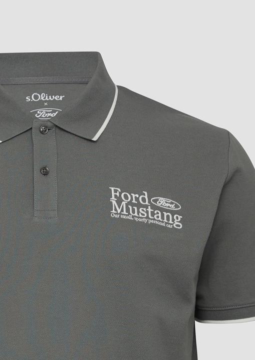 Immagine prodotto S.Oliver Polo-Shirt Poloshirt aus Piqué mit Stickerei und Ford®-Artwork (XXL)