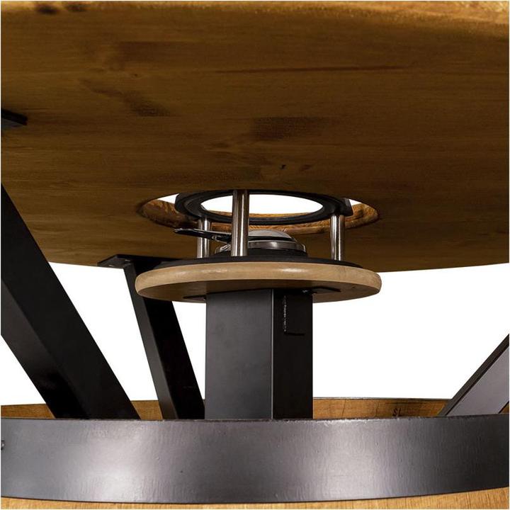 Image du produit Bodega Table haute barrique et réchaud à fondue "Alpage (Fondue au fromage)
