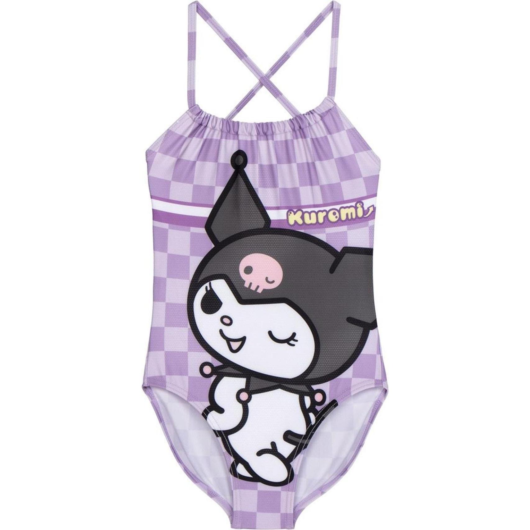 Disney, Badeanzug, Badeanzug Hello Kitty & Kuromi, Violett, (116)