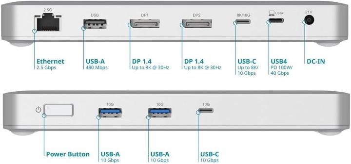 Produktbild D-Link 9-IN-1 USB-C 4.0 DOCKING (USB-A, USB-C, 9 Ports)
