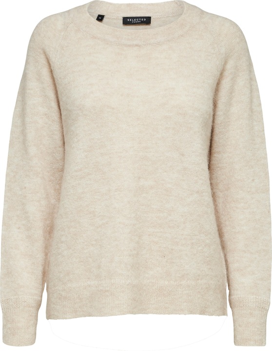 Selected Femme Rundhalsausschnitt Woll Pullover (S)