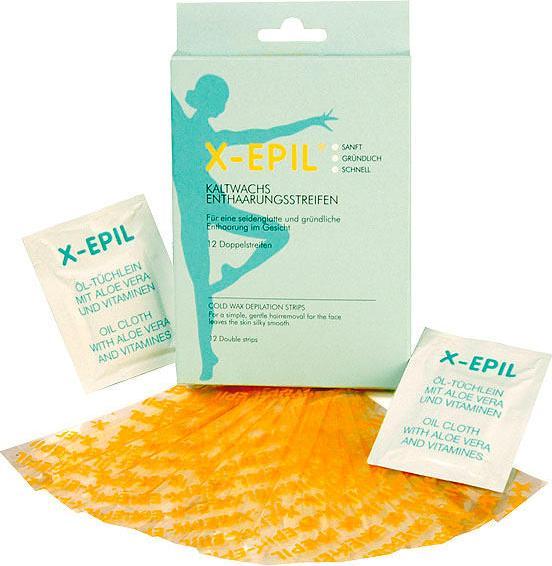 Produktbild X-epil Kaltwachs Enthaarungsstreifen (12 x)