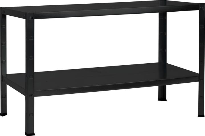 Actual product image Schulte Regalwelt Bolt-in basic shelf Schulte black structured 430x1000x400 mm 2 shelves Load capacity 130 kg