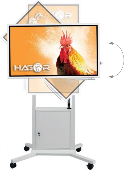 Actual product image Hagor Mobile Lift Pro Light III Flip (55", 45 kg)