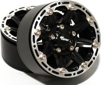 Image du produit Rc4Wd Jantes 8 Lug Deep Dish Wagon 1.9 Chrome 4 pièces