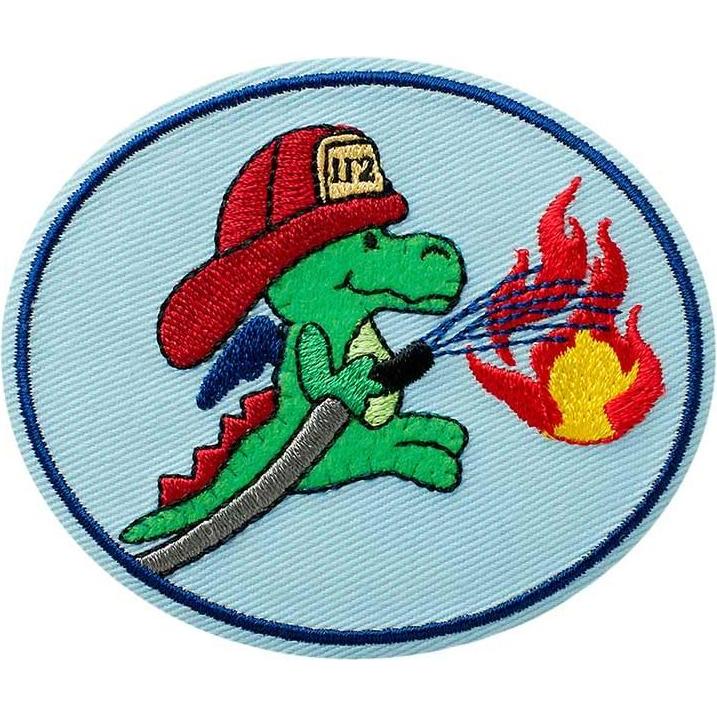 Mono Quick Drache Feuerwehrmann, Applikationen, Mehrfarbig