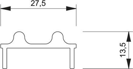 Produktbild Vitris Rahmen-Laufschiene SUPRA, unten