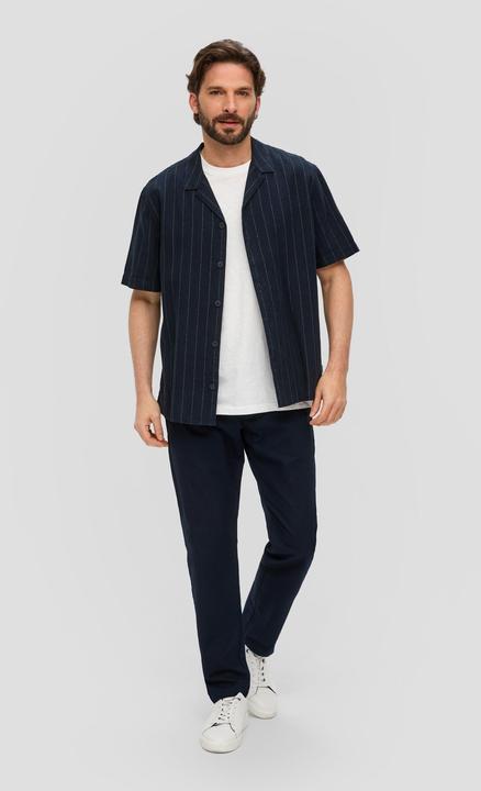 Immagine prodotto s.Oliver Hemd Kurzarmhemd aus Leinenbaumwollmix (M)