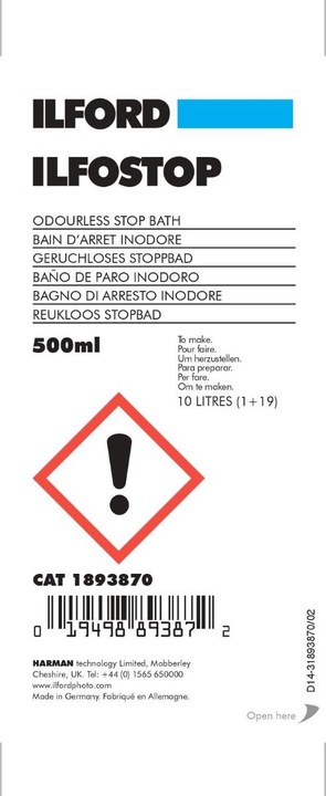 Immagine prodotto Ilford Ilfostop (Stop bath)