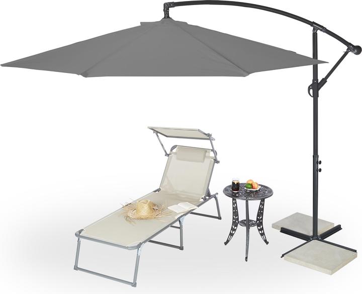 Image du produit Relaxdays Parasol déporté (3 m)