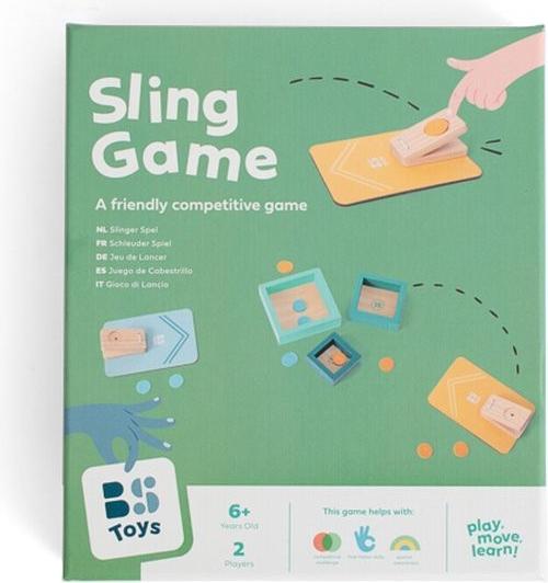 BS Drewniana gra zręcznościowa Wyrzutnia żetonów