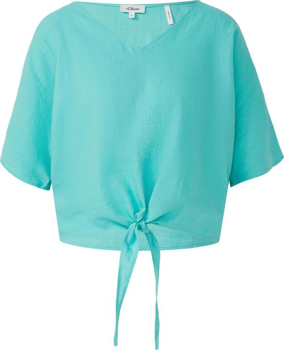 Immagine prodotto s.Oliver Bluse Verkürzte Leinenmix-Bluse im Relaxed Fit (32)