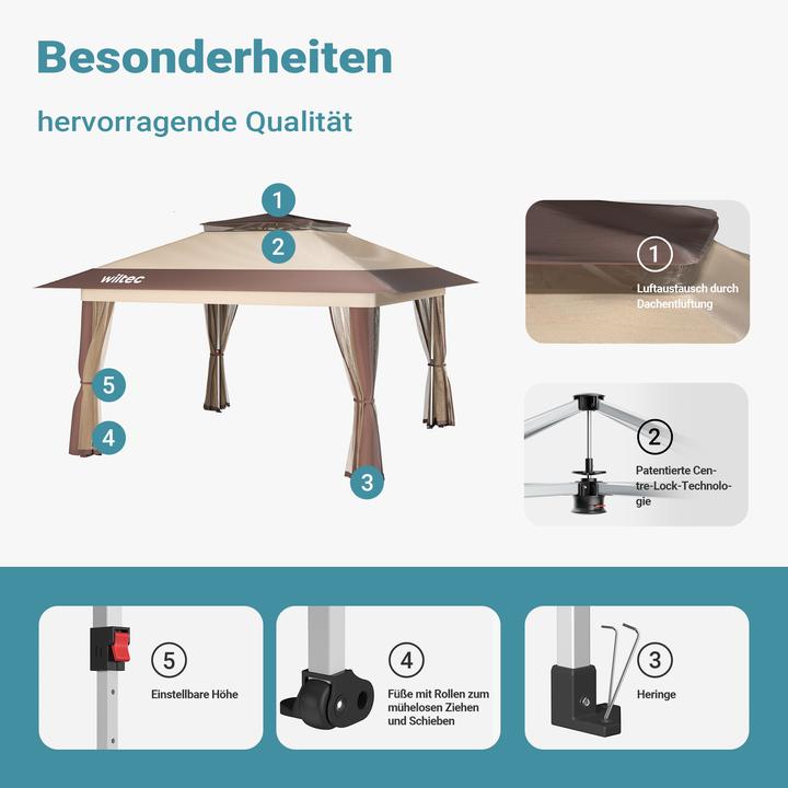 Actual product image Wiltec Faltpavillon (392 cm, 392 cm)