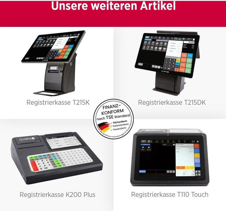 Produktbild Olympia Registrierkasse T210