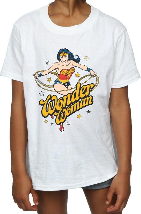 Immagine prodotto Wonder Woman Stars Maglietta Ragazze (152, 158)