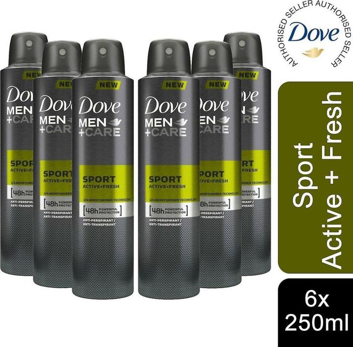 Produktbild Dove Men Care Sport Active Fresh 48h Antitranspirant Ve Spreji (Spray, 250 ml)
