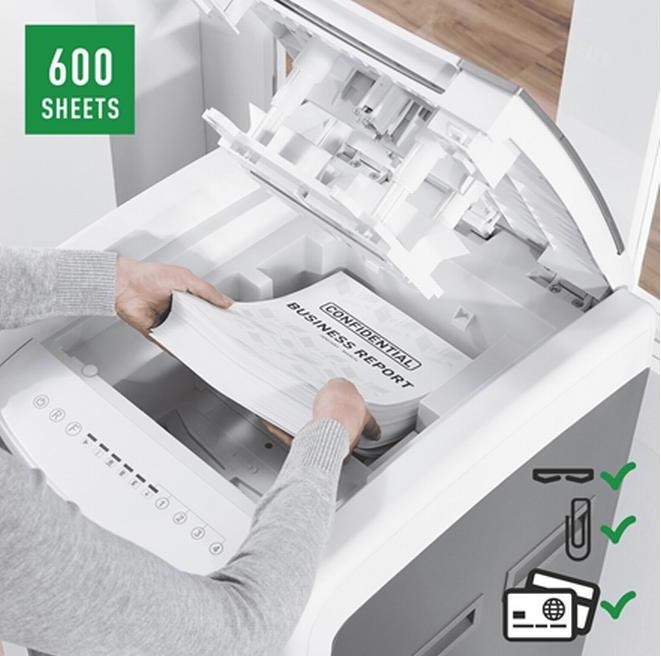 Actual product image Leitz Shredder IQ Autofeed Office Pro 600 P-5 (Particle cut)