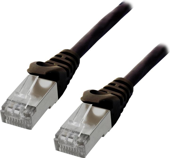 Produktbild MCL Cable RJ45 Cat6 3m Black Netzwerkkabel Schwarz (F/UTP, CAT6, 3 m)