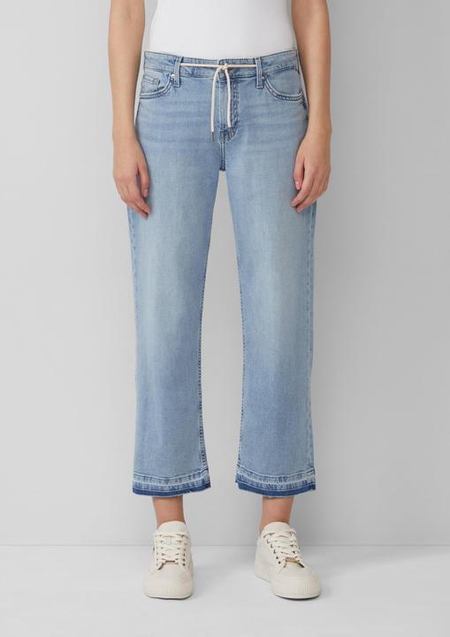 Image du produit S.Oliver Jeans-Hose Cropped-Jeans Karolin / Regular Fit / Mid Rise / Straight Leg / offener Saum (48)
