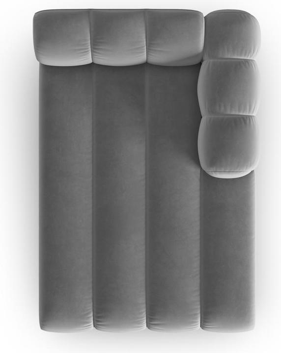 Image du produit Micadoni Velours Méridienne Droite, "Lupine", 2 Places, 117x177x70Fabriqué en Europe (Recamière)