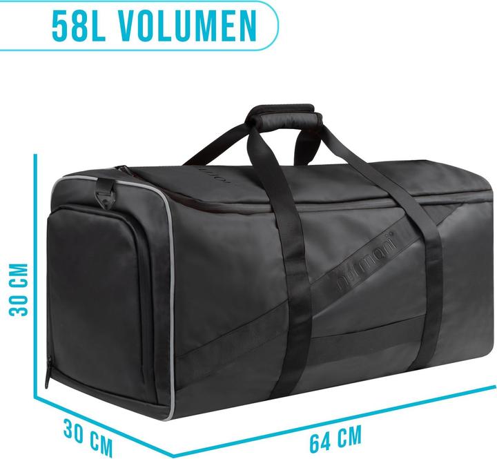 Image du produit Normani Sac de sport avec fonction sac à dos 58 l avec ceinture - 9277 (58 l)