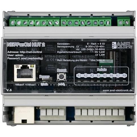 Anel NET-PWRCTRL HUT 2 LV-S - 8 Ethernet/Internet gesteuerte Relais, Automatisierung