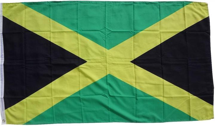 Actual product image trends4cents XXL Flag Jamaica 250 x 150 cm flag with 3 eyelets 100g/m² fabric weight hoist flag pole