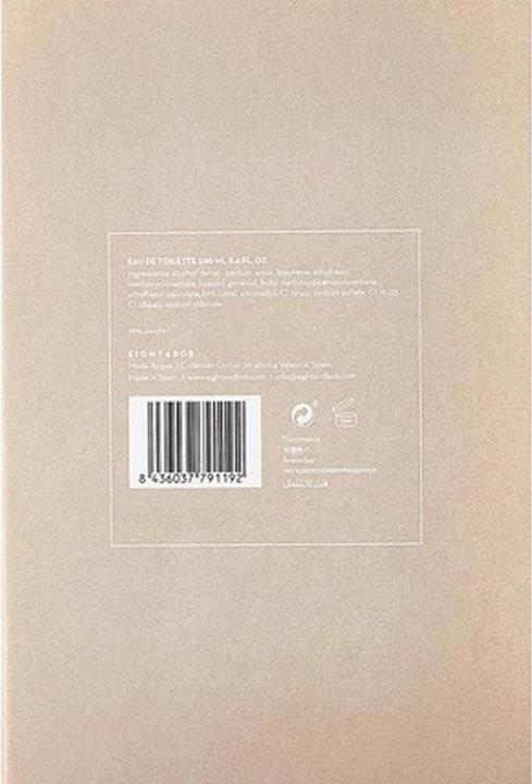 Actual product image Eight & Bob Memoires de Mustique by Eau de Toilette Spray (Unisex) 100 ml (Eau de toilette, 100 ml)