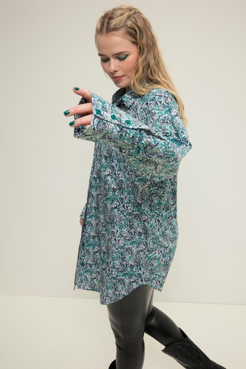 Produktbild Studio Untold Hemdbluse, oversized, Paisleylprint, Knopfleiste, Hemdkragen (42, 44)