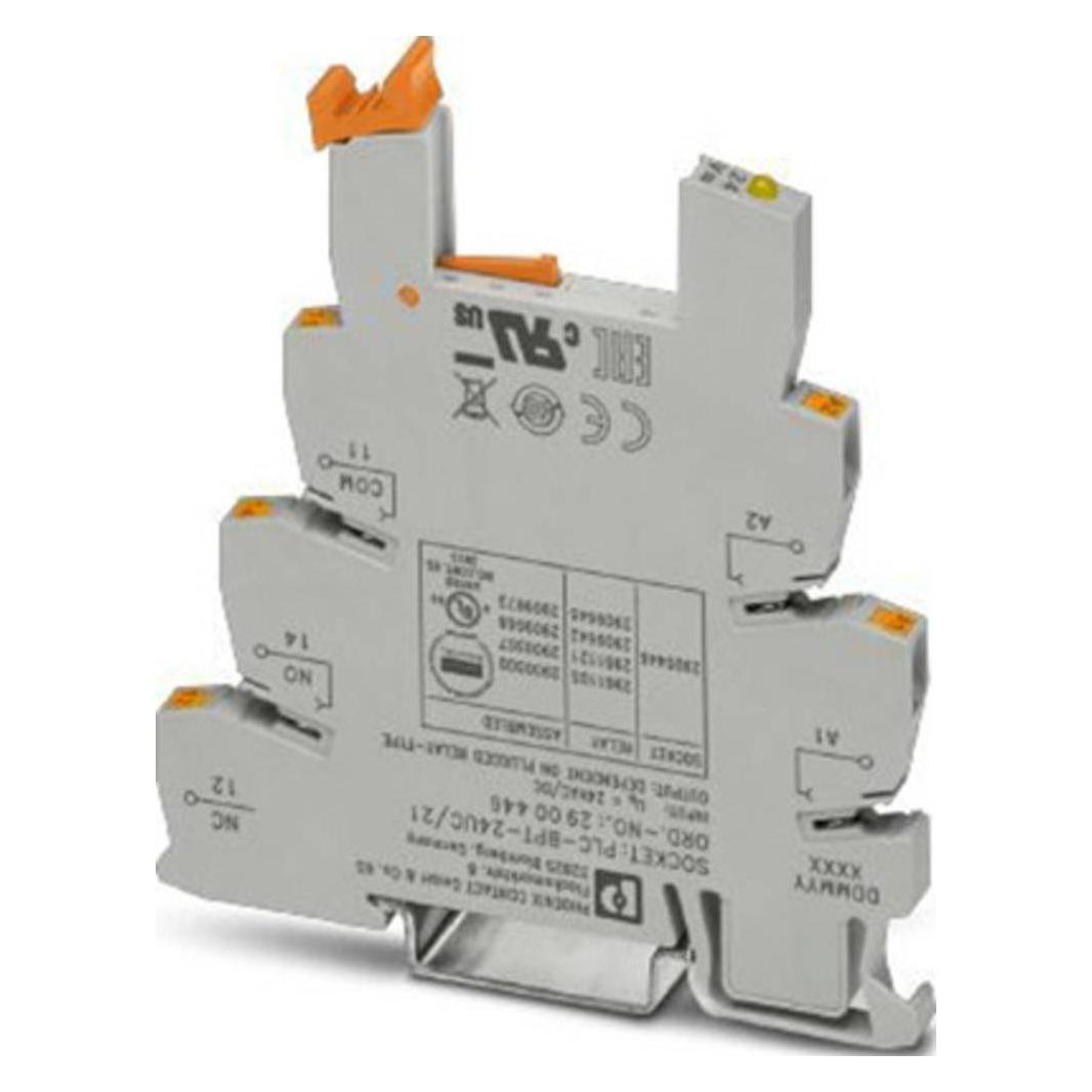 Phoenix Contact Plc-Bpt- 24Uc/21 Presa Relè (L X P X A) 94 X 6,2 X 80 Mm 10 Pz., Relais