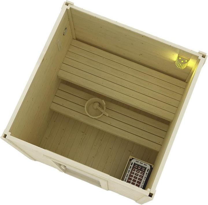Produktbild Home Deluxe Saunahaus Outdoor MACAH M- 191 x 157 cm für 3 Personen - Sauna mit 4,5kW Ofen