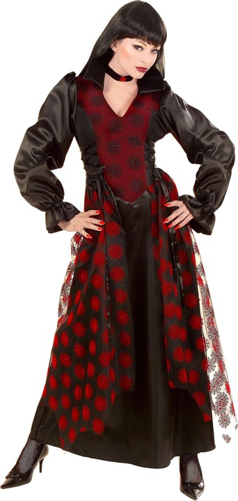 Produktbild Widmann VIKTORIANISCHE VAMPIRIN (Kleid, Halsband mit Juvel), M (M)