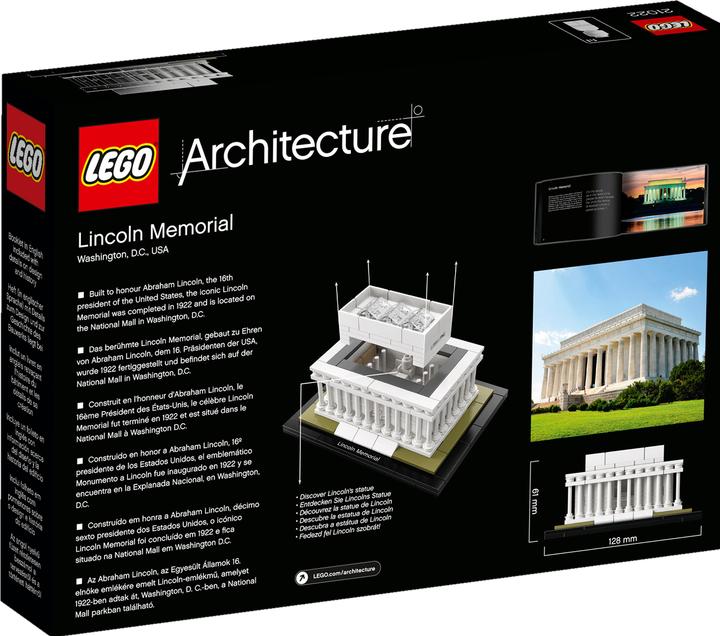 Actual product image LEGO Architecture Lincoln Memorial (21022, LEGO Architecture)