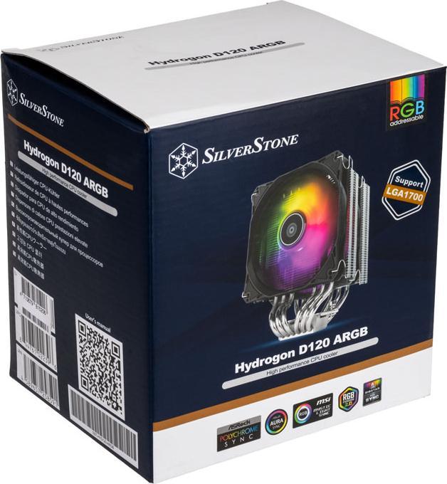 Immagine prodotto Silverstone SST-HYD120-ARGB-V2, raffreddatore di CPU AR8 (153 mm)