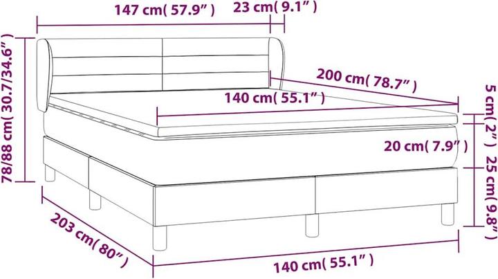 Image du produit vidaXL Adalee (140 x 200 cm)