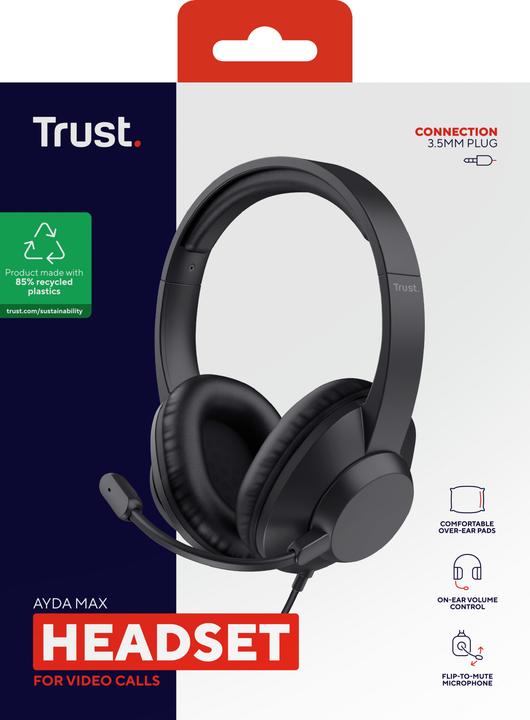 Produktbild Trust Ayda Max USB Stereo Headset (Kabelgebunden)