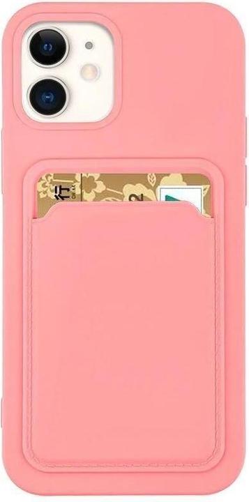 Produktbild Hurtel Card Case Silicone Wallet Case with Card Slot Documents for Samsung Galaxy A73 pink (Samsung Galaxy A73 5G)