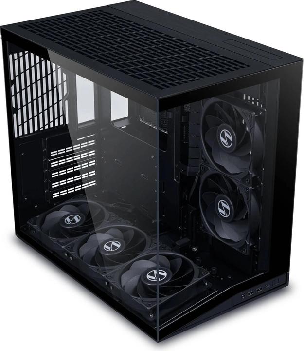Actual product image Lian-Li PC case O11 Dynamic Mini V2 Flow Black (mATX, ATX, Mini-ITX)