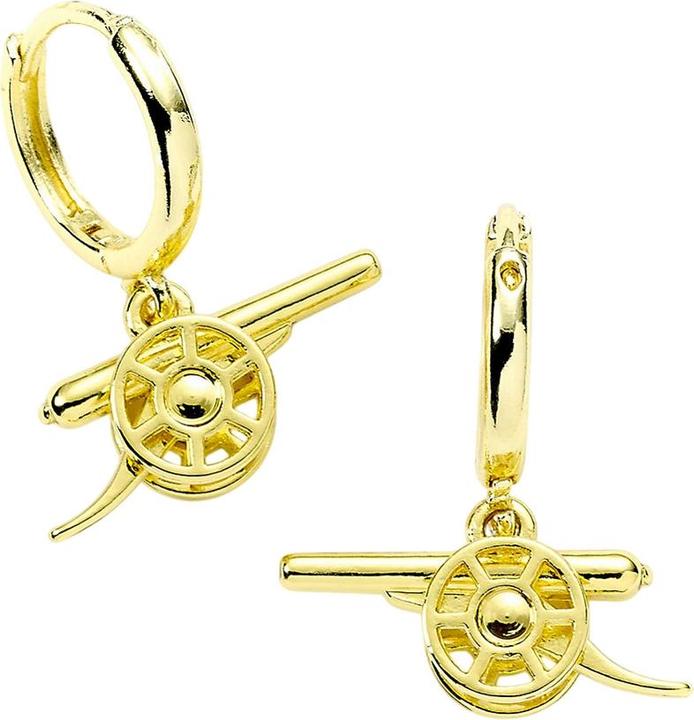 Produktbild Arsenal FC Emblem Kreolen Goldfarben lackiert (Metall)