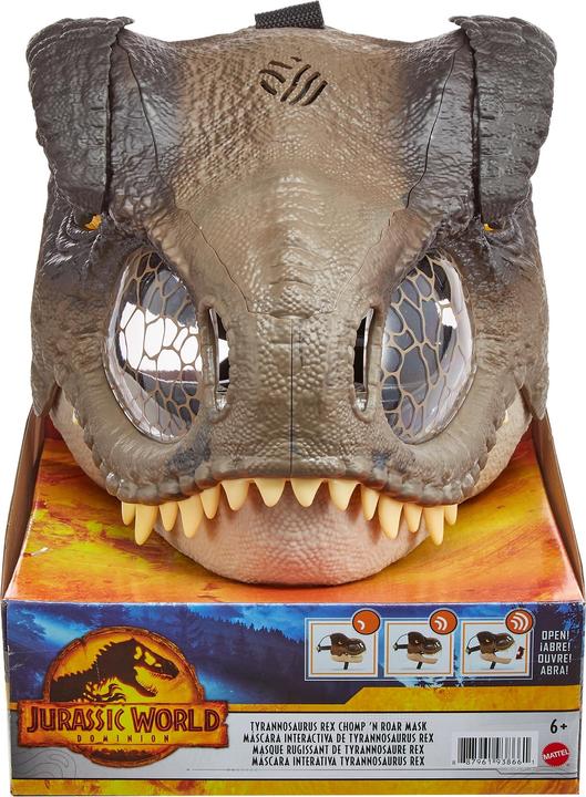 Actual product image Mattel Jurassic World Tyrannosaurus Rex Chomp N Roa