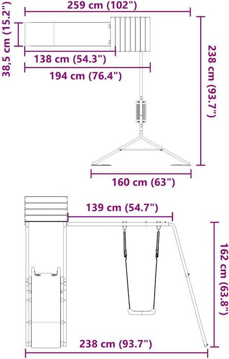 Immagine prodotto vidaXL Spielplatz