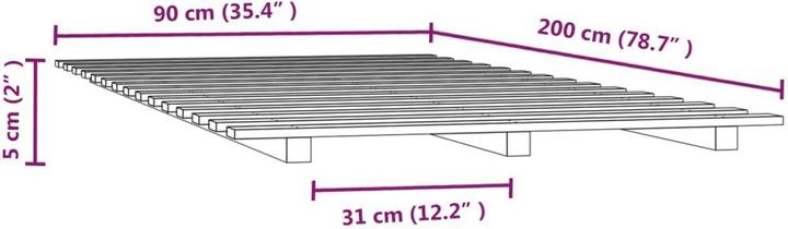 Actual product image VidaXL Rutter (90 x 200 cm)