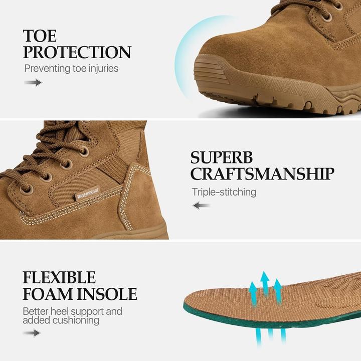 Actual product image Free Soldier Tactical Combat Boots (43)