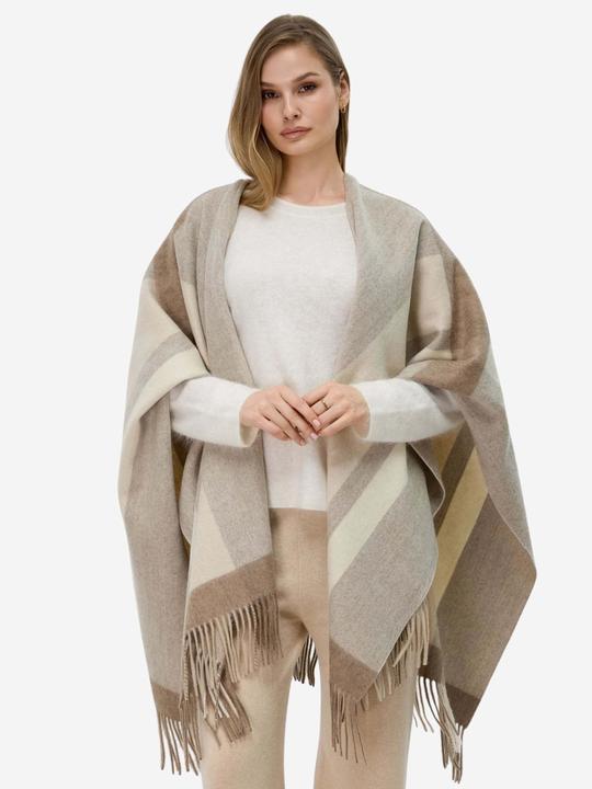 Immagine prodotto Bellemere Scarf Double-Sided Wool Poncho Shawl