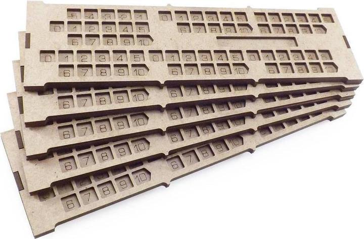 Produktbild Feldherr TEFO-PLYM - 5 Spielertableaus für Terraforming Mars (Schaumstoff)