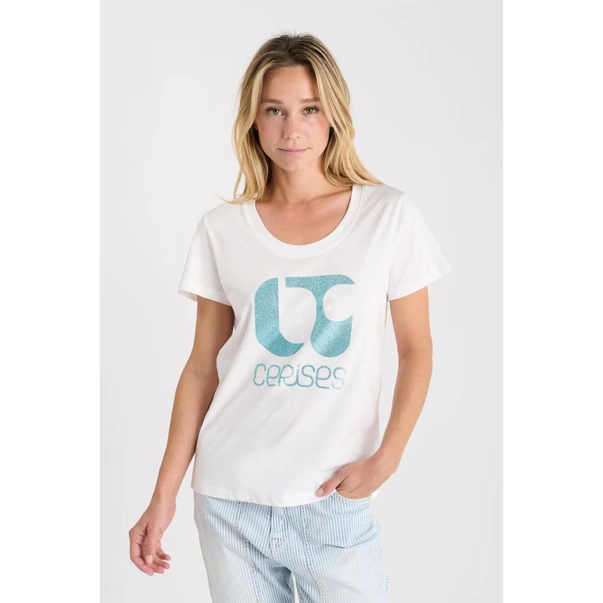 Thumbnail - Le Temps Des Cerises, Damen, Shirt, Smallvtrame, Weiss, (L)