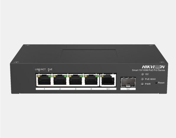 Produktbild Hikvision DS-3T1306P-SI/HS Smart Managed Switch DIN-RAIL PoE - Switch - 1 Gbps (5 Ports)