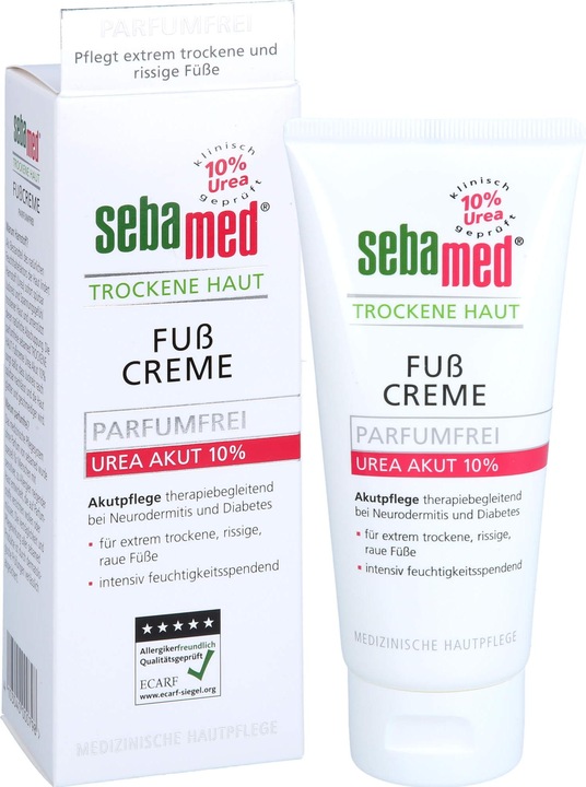 Produktbild Sebamed Trockene Haut Parfumfrei Fusscreme Urea 10%, 100 ml CRE (Fussbad, 100 ml)