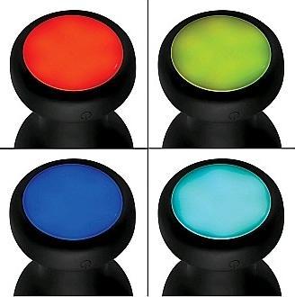 Actual product image XR Brands Silicone Vibrating LED Plug