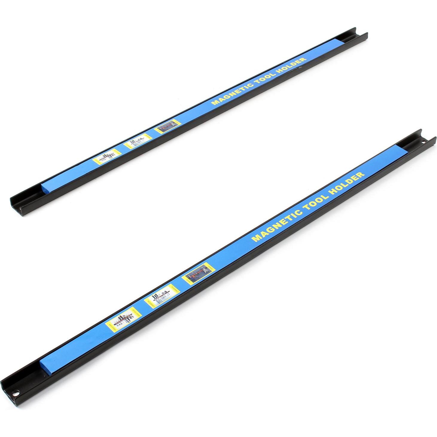 Wiltec, Werkzeugwand, Magnetleiste 2er Set 61cm Werkzeughalter Werkstatt Schiene Wandhalterung
